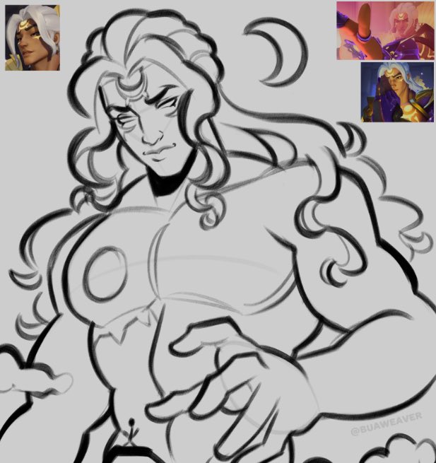 Buaweaver's tweet image. elysian lifeweaver wip! 🌙💜
#lifeweaver