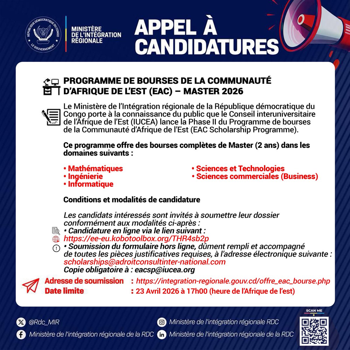 Ministère de l’Intégration Régionale tweet media