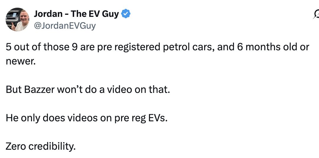 BarrieCrampton's tweet image. Sorry change to tonights video, I was waiting for the abuse of a certain EV mouthpiece to come in, before i blew him out of the water yet again, and proved that the very people who are singing the praises of EVs are the very ones who shouldnt be, they come across as obnoxious and