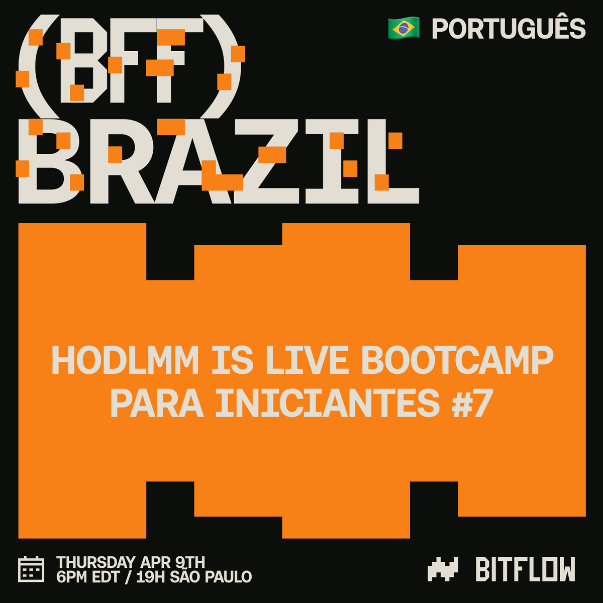 bitflow's tweet image. 🚀 Bitflow: Bitcoin DeFi Bootcamp para Iniciantes | BFF Brazil #7

📅 Quinta-feira, 9 de abril
⏰ 19h São Paulo / 7 PM ET

Do zero ao herói no Bitflow - webinar em português, 100% gratuito 🚀

🚀 Aprenda Bitcoin DeFi com a gente!