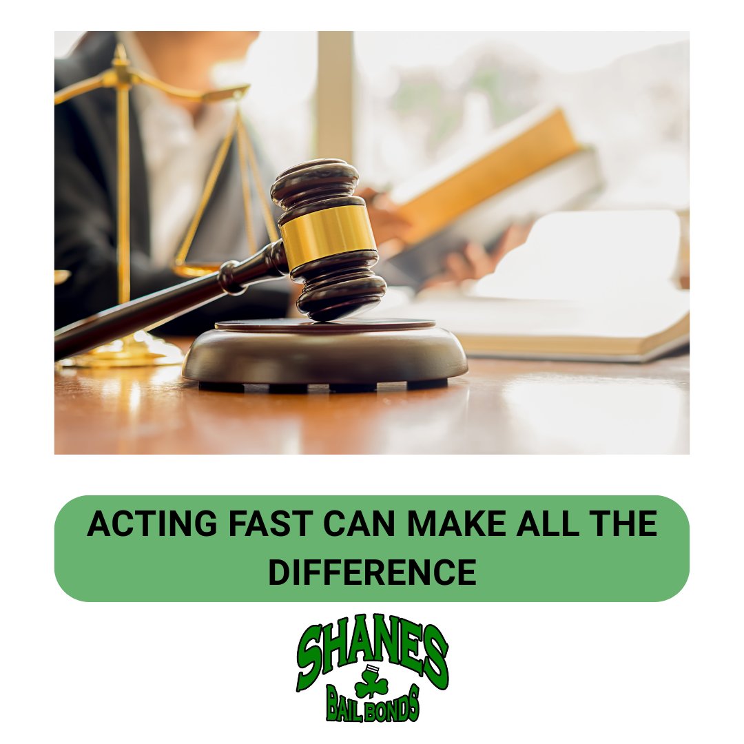ShanesBailBonds's tweet image. When time is critical, acting quickly matters. 
Pro Tip: Contacting a bail bondsman as soon as possible can reduce wait times and help loved ones return home sooner to focus on next steps.
 #ProTip #BailAdvice #QuickAction