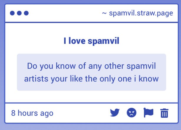spamvils's tweet image. umm i cant think of many like. Current spamvilposters here.  heartlyhanna , punkrock_starr , adfghjsksld   

teeheee i must also share my fav artists again none of whom spamvilpost Anymore but still 👆 i can share more if u want