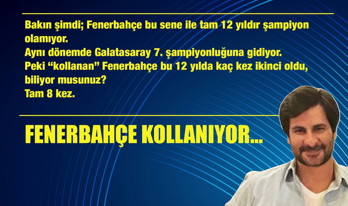 FenerSol1907's tweet photo. FENERBAHÇE KOLLANIYOR…

Bir pazarda, kalabalığın içinde bir hırsız, bir adamın cebinden cüzdanı alır, alır almaz da  en yüksek sesle bağırır:
“Hırsız var! Yakalayın!��

Kalabalık, hırsızın işaret ettiği yöne koşarken gerçek hırsız, kalabalığın arasından sessizce sıyrılıp gider.

Fenerbahçe–Beşiktaş maçı sonrası penaltı tartışmaları bana tam olarak bu hikâyeyi hatırlatıyor.

Çünkü 12 yıldır şampiyon olamayan Fenerbahçe’nin kollanıldığı iddia ediliyor.

Bence penaltı da velevki penaltı değil.
Tartışma kollanıp kollanmaması değil mi?

Bakın şimdi; Fenerbahçe bu sene ile tam 12 yıldır şampiyon olamıyor.
Aynı dönemde Galatasaray 7. şampiyonluğuna gidiyor.

Peki “kollanan” Fenerbahçe bu 12 yılda kaç kez ikinci oldu, biliyor musunuz?
Tam 8 kez.

Ve bu 8 sezonun 4’ünde yalnızca bir galibiyet, yani bir maçlık fark şampiyonluk için yeterliydi.
Şampiyonluğa oynayan takımların 80–90 gol attığı bir ligde, Fenerbahçe bu yıllarda çoğu zaman sadece 1 golle şampiyonluğu kaçırdı.

Fakat  bu pırıl pırıl kafalara göre;
Sözde bir “çete” Fenerbahçe’yi kolluyor ama tam şampiyon olacağı anda o 1 golü attırmıyor.
Haliyle Galatasaray şampiyon, Fenerbahçe ikinci kalıyor…

Başakşehir’in bile şampiyon olduğu bir düzende, Fenerbahçe’yi “kollayanlar” nedense o son dokunuşu, o tek golü, o tek penaltıyı Fenerbahçe’ye çok görüyor.

Hikâye muhteşem…

Hâlbuki biraz düşünen, biraz sorgulayan herkes son 15 yılda neler yaşandığını, kimin kollandığını zaten biliyor.

Ama yine de hatırlatalım:

✅ Stadı devlet eliyle yapıldı.
✅ Eski stadının yerine yandaş kule dikildi.
✅ Karaborsa ve illegal reklam davalarının üstü kapatıldı.
✅ Sponsorları tartışmalı.
✅ Eski yöneticileri kara para iddialarıyla tutuklu.
✅ Başkanları iktidara seçim süreçlerinde siyasi destek açıklamaları yapıyor.

Yahu, Galatasaray’a yenilince prim dağıtan takım var bu ligde, şimdi kara paradan tutuklu bir başkanın İcardi’nin maaşını ödediği iddia ediliyor.

Aslında;
Eski hakem Ali Palabıyık’ın, bu takıma kırmızı kart gösterdikten sonra kariyerinin bitmesi ve ardından hakemlerin külliyeden atandığını ifade etmesi her şeyi açıklıyor.

Lafı eğip bükmeyelim:
Bütün bu tabloya rağmen “Fenerbahçe kollanıyor” diyenlere inananların kafasını kuşa taksak ters uçar.
Sevgiler.
SERDAR
@poyrazbaran1907