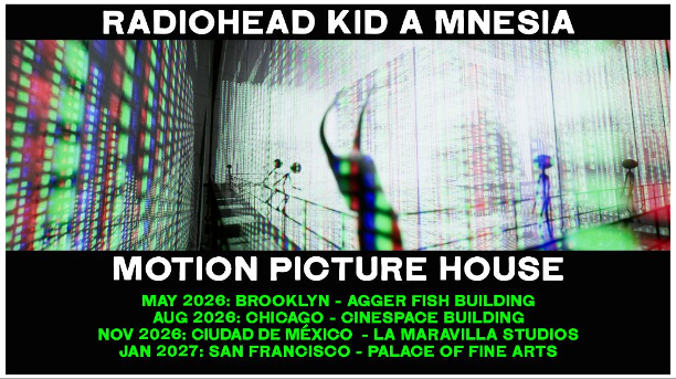 indierocks's tweet photo. HOUSE KID A MNESIA de Radiohead llegará a la CDMX. 😱

La instalación inmersiva llegará a los estudios Maravilla del 21 de octubre al 15 de noviembre con arte, música y piezas que conforman universo de Kid A y Amnesiac.

Checa toda la info en: https://t.co/6Jeb4qVePH https://t.co/nxFaQKQl6K