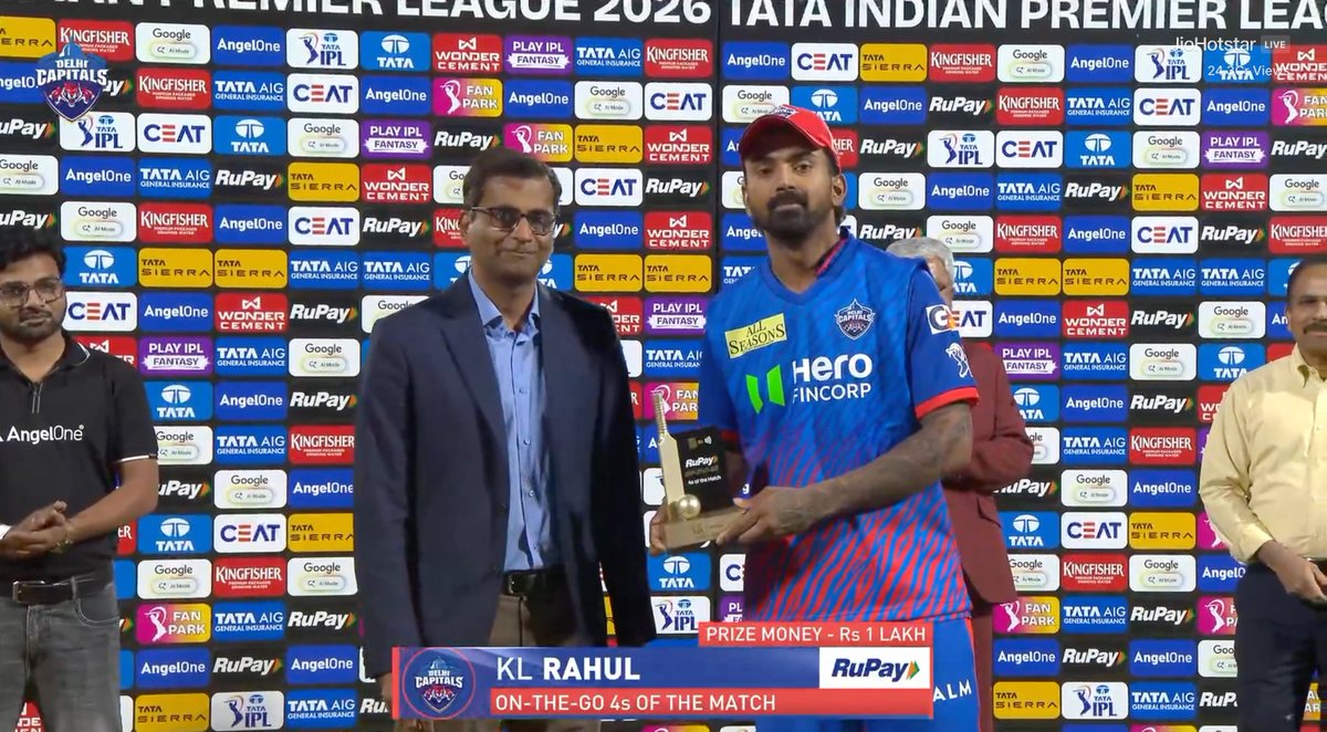 TATA IPL ON THE GO 4s OF THE MATCH 
#DCvsGT #IPL2026