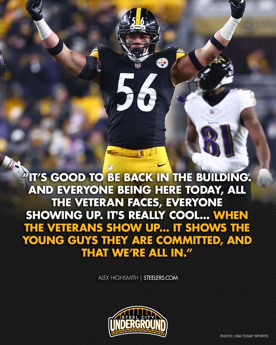 The Steelers were back in the building Tuesday, and it showed.

A packed house at UPMC Rooney Sports Complex marked the start of Phase One of voluntary workouts, with veterans setting the tone early under new head coach Mike McCarthy.

Alex Highsmith summed it up best: this is