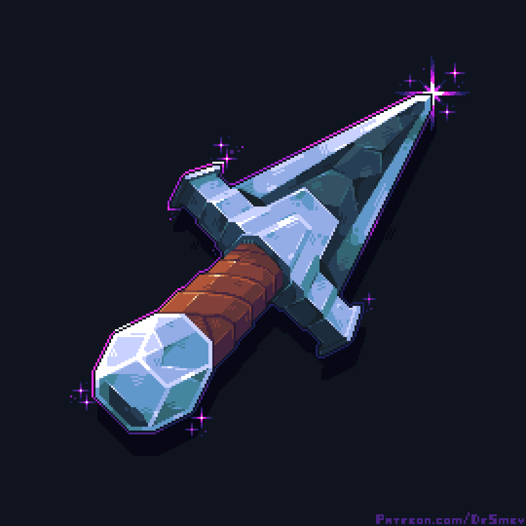 dr_smey's tweet image. #aseprite #pixelart
Pointy Blade