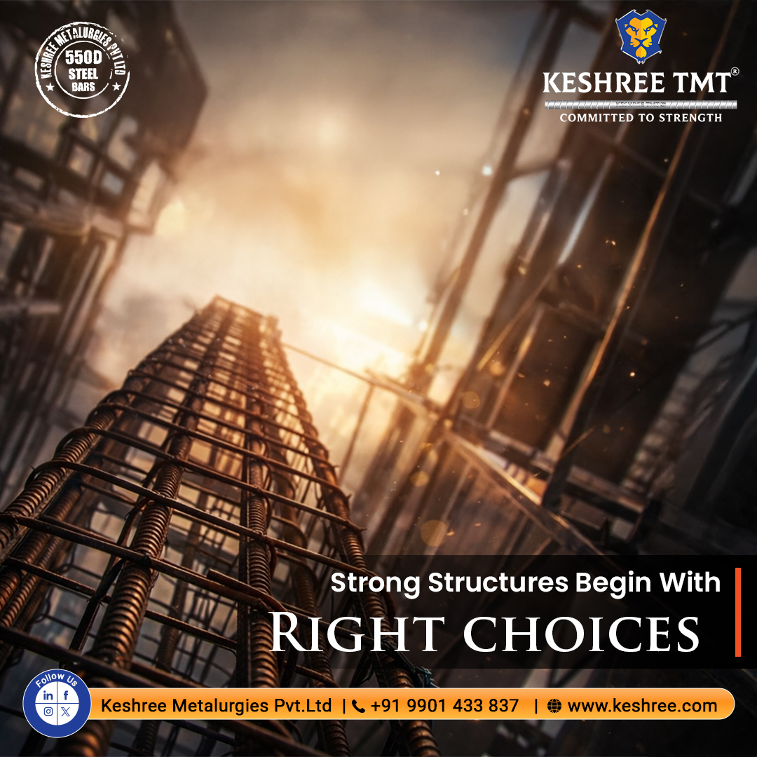 KeshreeTmt's tweet photo. A dream home deserves more than just a "good" choice. It demands a serious one. 🏠🛡️

Every brick and beam relies on the skeleton of steel beneath it. When the stakes are high, there is no room for compromise. 

Start your project with the serious strength of Keshree TMT. 💪🏗️ https://t.co/NiWSQjKwmU