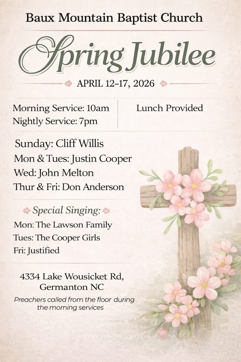 Jubilee Time in Germanton NC!