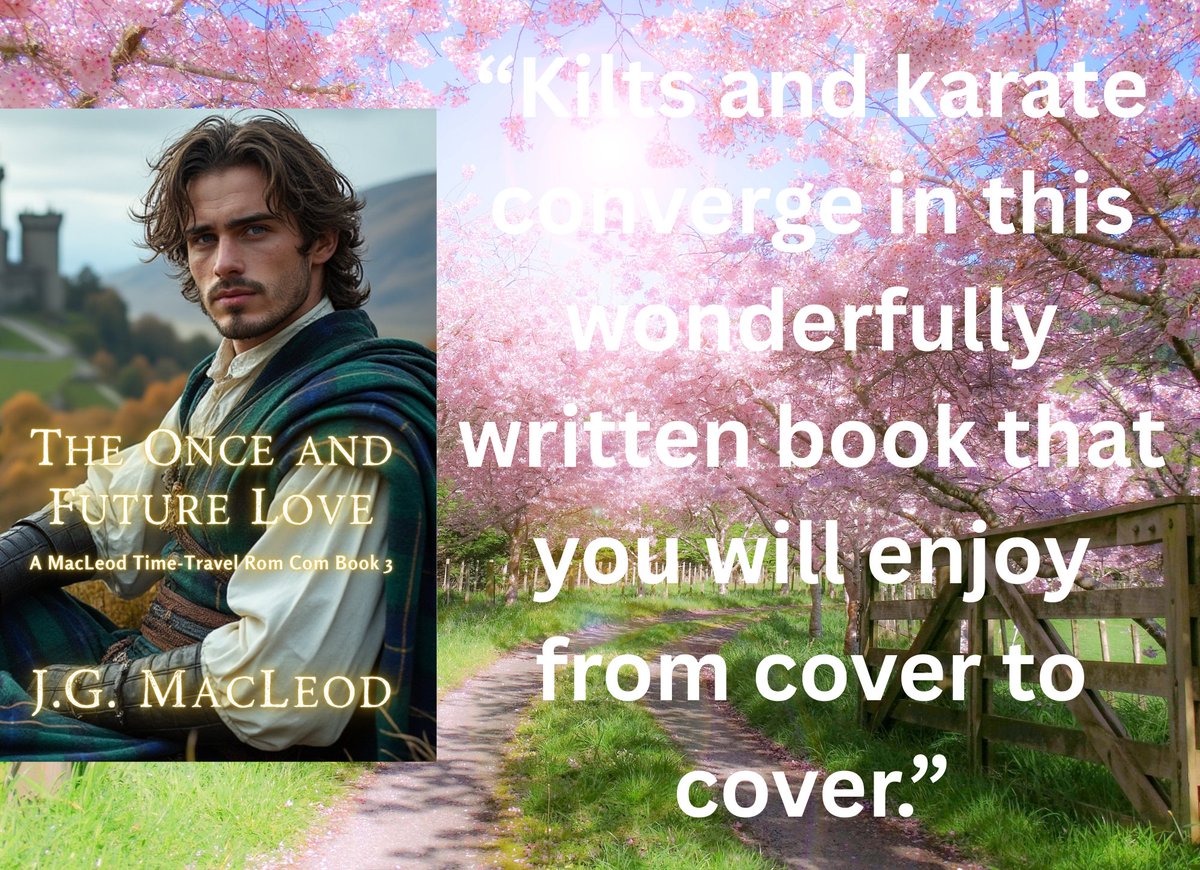 jgmacleodauthor's tweet image. Ferghus MacLeod has been transported from 1452 to 2019.🫢⏳🎆
mybook.to/TheOnceAndFutu…

Courtship has changed significantly in 600 years, but he's determined to woo the bonnie Brigid MacDonald, and not be outdone by the 21st-century suitors.🗡️🫦🔥

#Kindle #Light #Funny