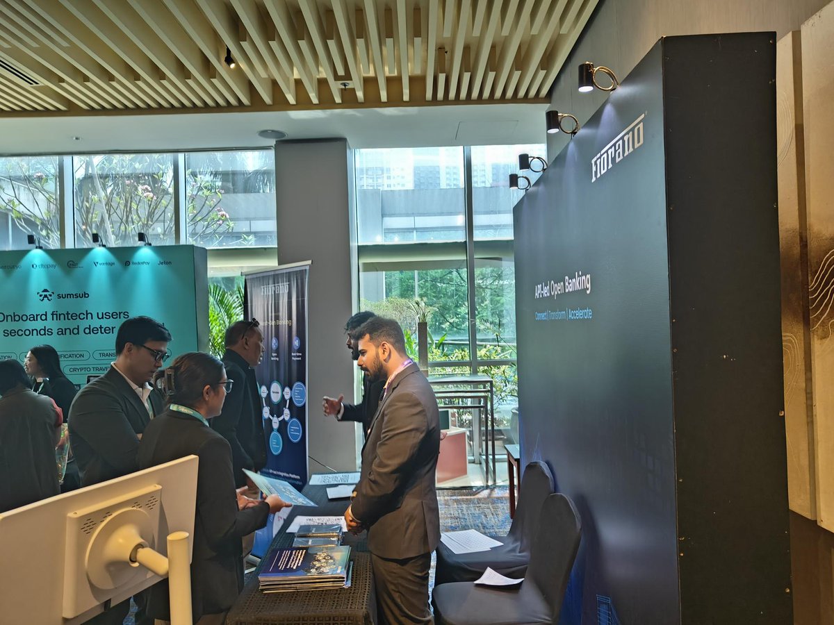 FioranoGlobal's tweet photo. Live from BFSI Philippines Summit 2026 🇵🇭

Our team at Booth #9 is actively engaging with delegates, discussing how banks and fintechs can accelerate digital transformation with real-time integration, Open Banking, and scalable architectures.

It’s exciting to see the strong momentum toward building connected, future-ready banking ecosystems across the region.

If you’re attending, drop by Booth #9 - we’d love to connect!

For more information - https://t.co/WqUeoTaXt2

#BFSI #FinTech #DigitalBanking #OpenBanking #Fiorano #EventUpdates #Philippines #ASEAN