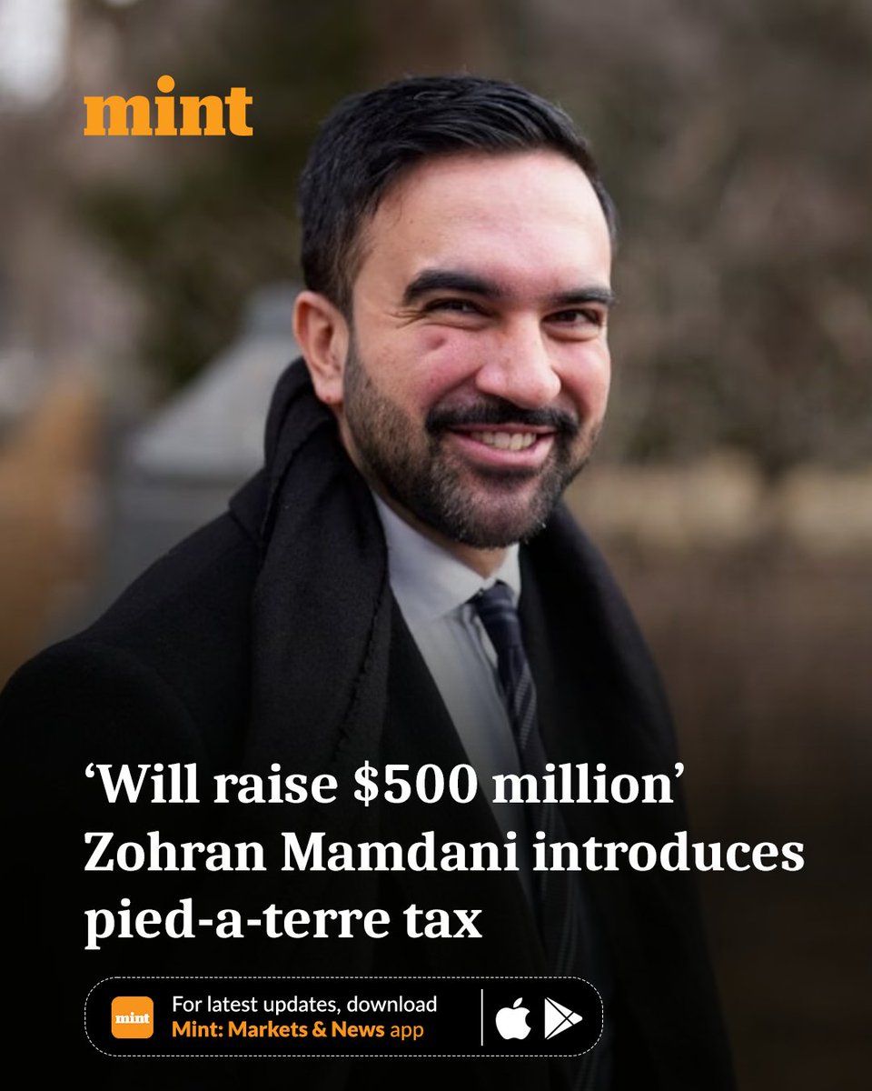 livemint's tweet image. New York City Mayor Zohran Mamdani introduced a pied-a-terre tax targeting luxury secondary residences worth over $5 million.

More details 📰 livemint.com/news/us-news/z… 

#TaxTheRich #NYC #RealEstate