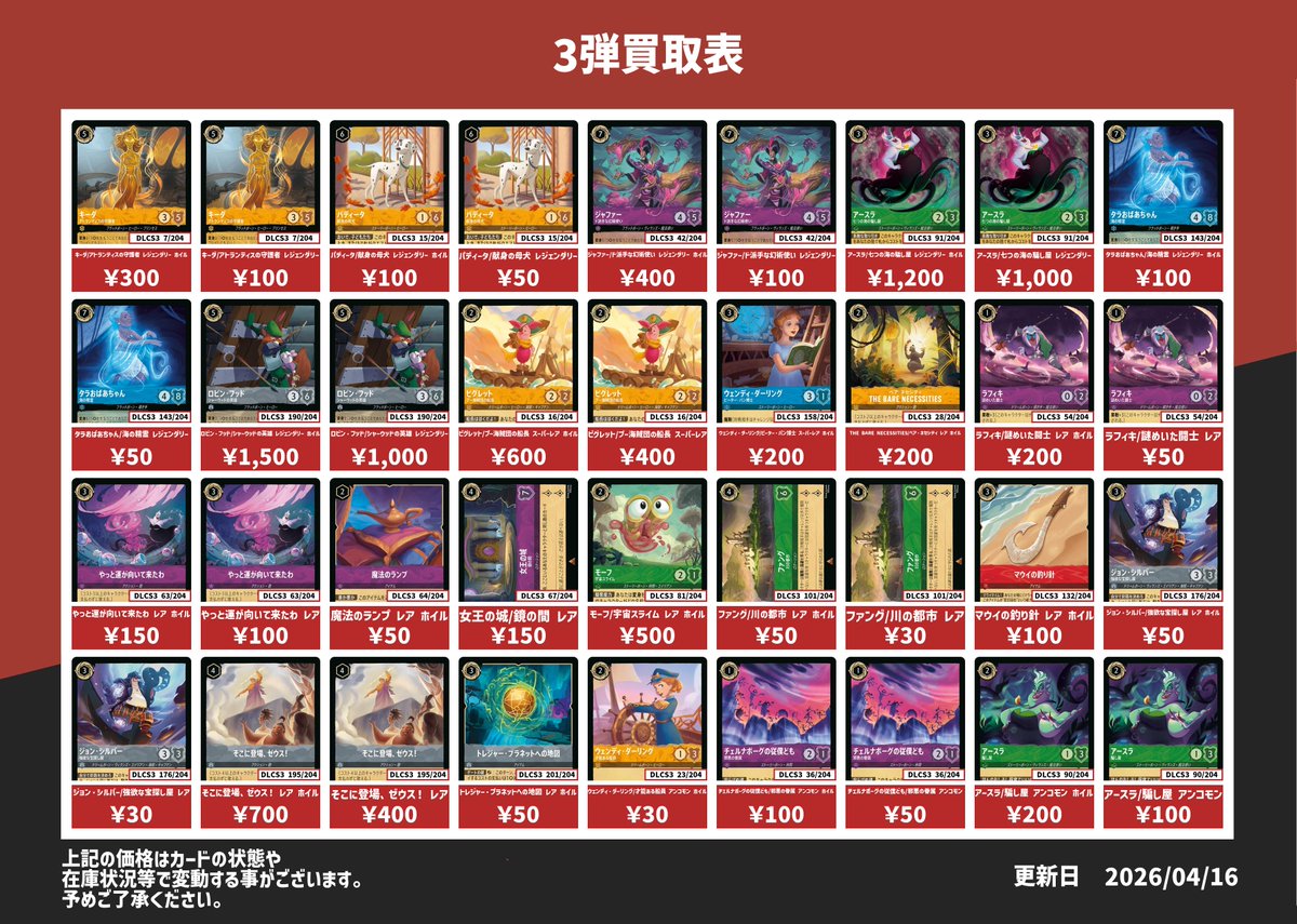 ディズニー・ロルカナ専門店ロアマスター tweet media