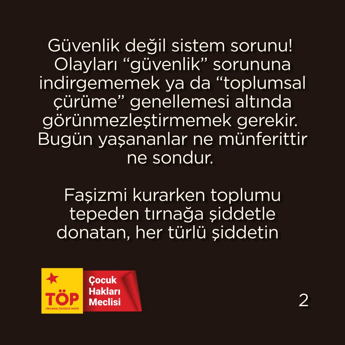 TÖP Çocuk Hakları Meclisi tweet media