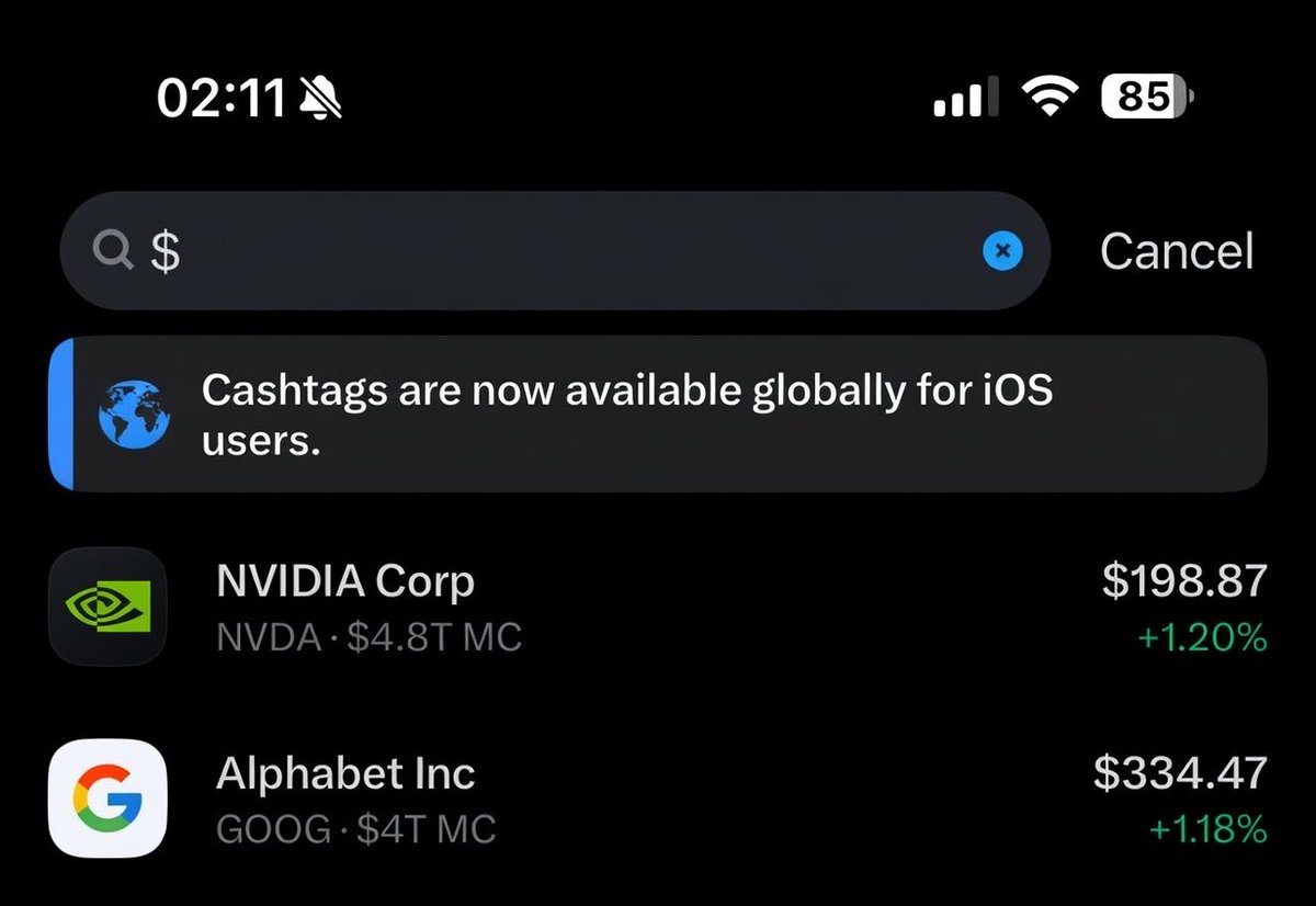 tech_flames's tweet photo. Cashtags are now available globally for iOS users.
#cashtags #nvidia #tesla https://t.co/Iz03PxEP48