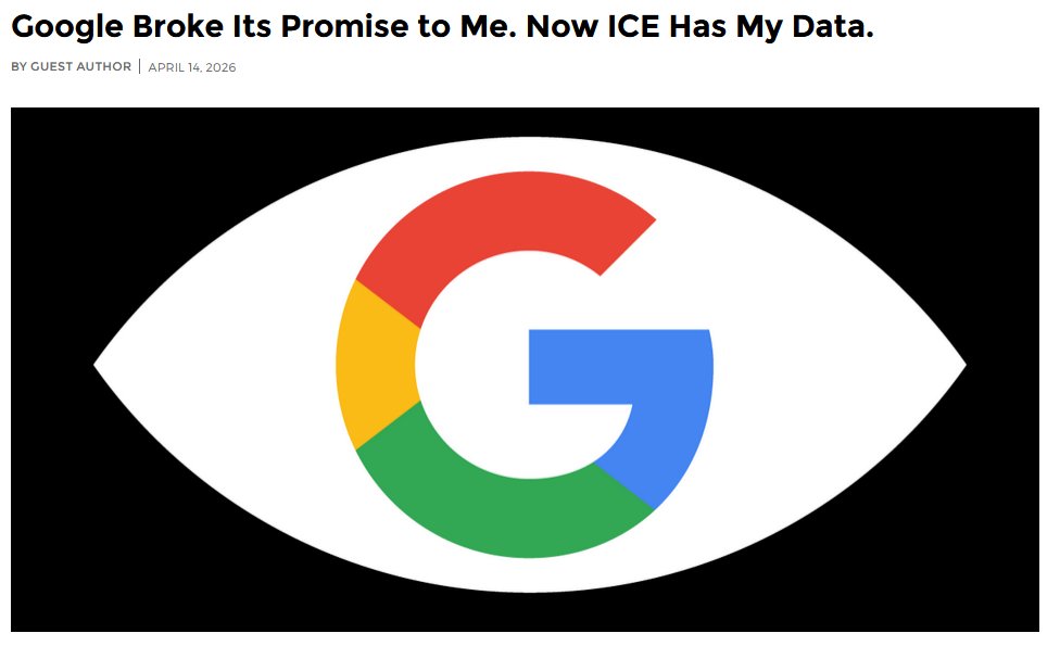 emailmp's tweet image. "I received what looked like a routine #email from #Google. It informed me that the company had already handed over my account data to the Department of ..."