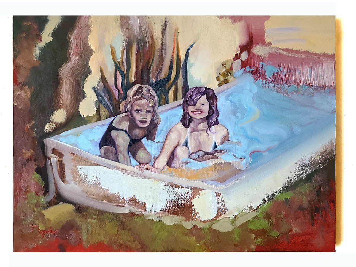 bieeerswttt's tweet photo. Infinity Patio Pool #oilpainting #foundphoto https://t.co/8UjRPKEgFS
