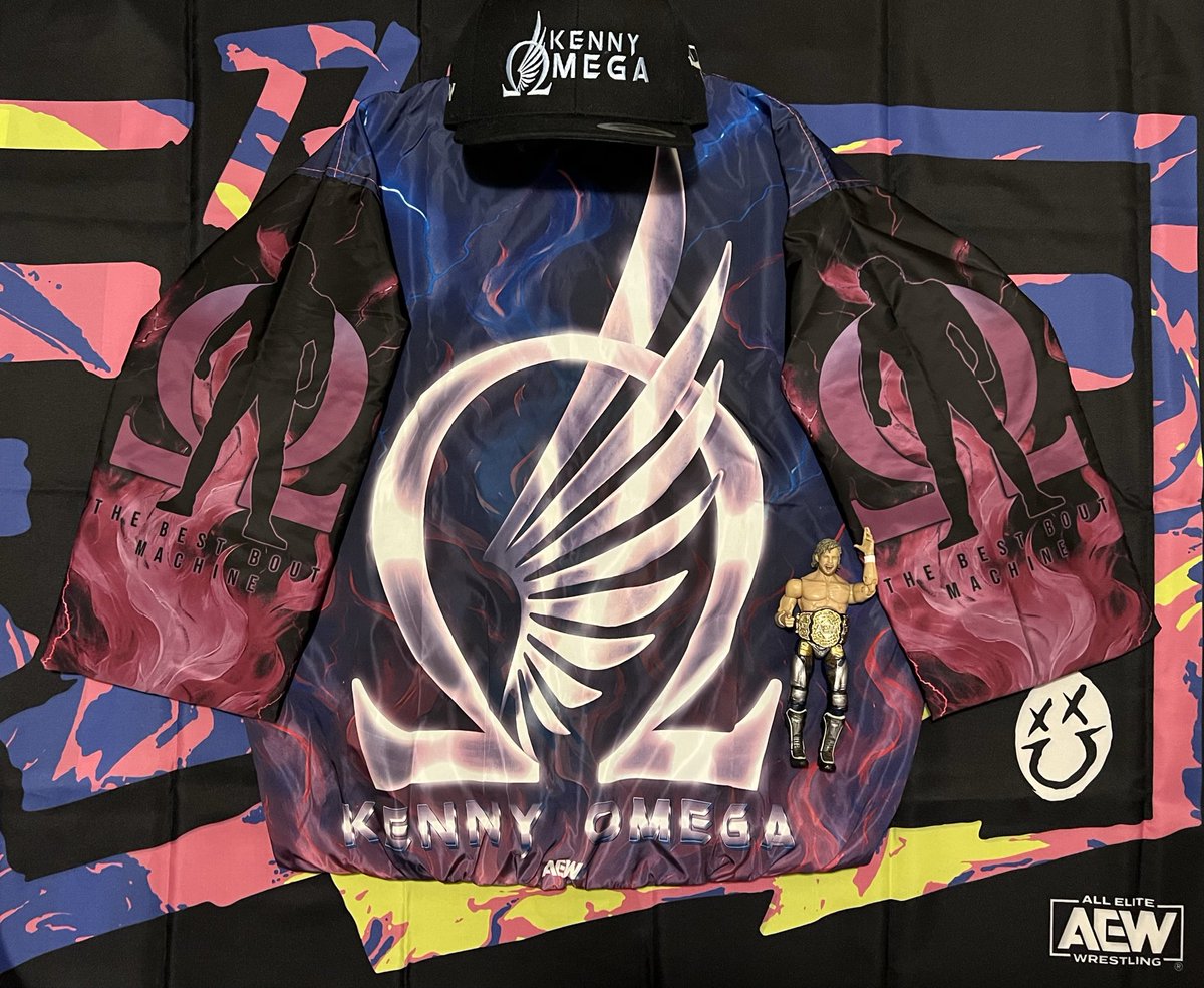 the1kylebrody's tweet image. IT ARRIVED!❤️@AEW x @NERDSClothing KENNY ΩMEGA Jacket! “FIT 4 A GΩD🪽” 👑AEW 4-Life!👊🏻
@KennyOmegamanX
@ShopAEW
#KennyOmega #TheCleaner #TheBeltCollector #TheBestBoutMachine #OneWingedAngel #AEW #ShopAEW #TheGodOfProWrestling #ProWrestling #Elite #NERDSClothing #AEWxNERDSClothing