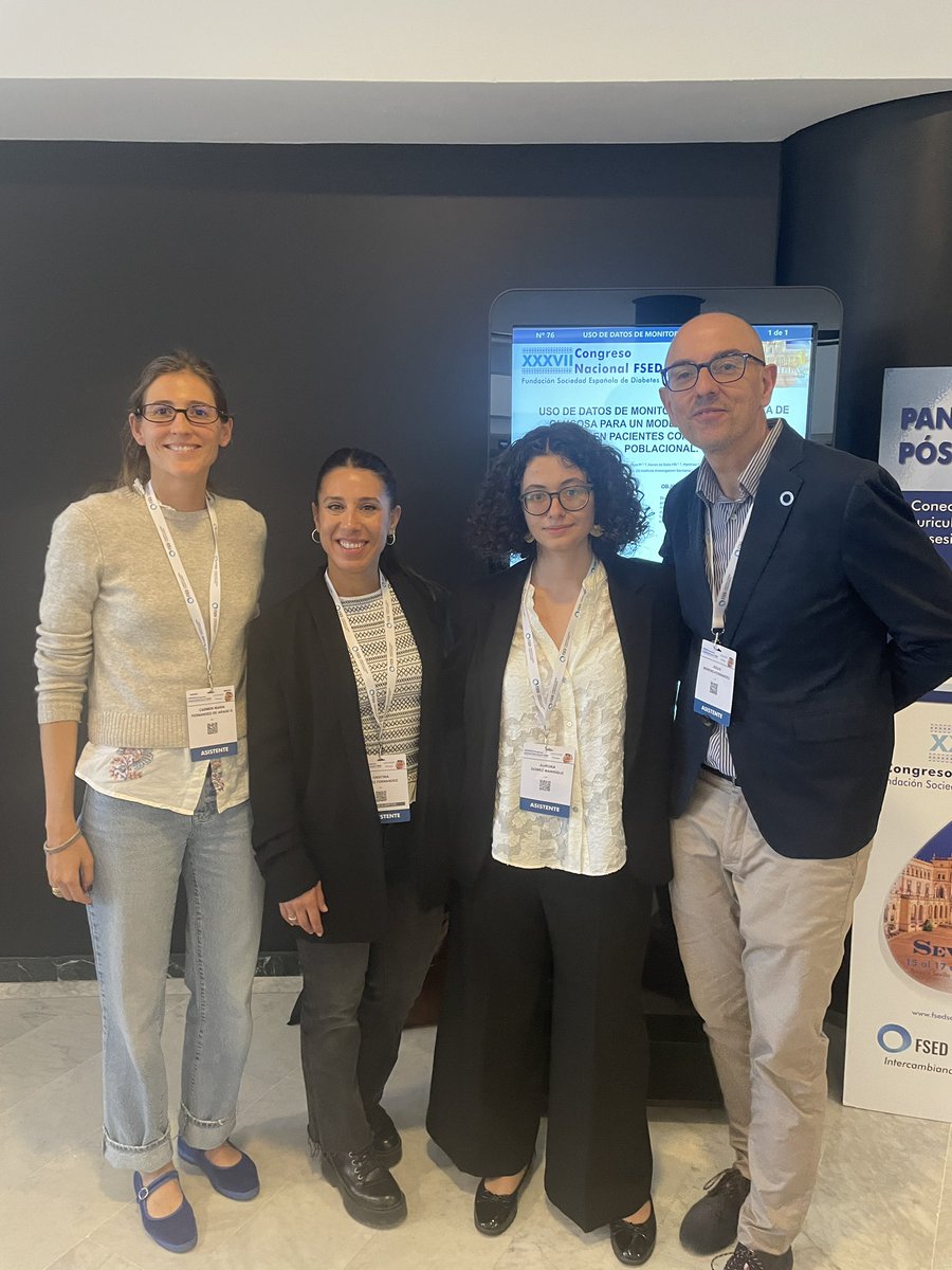 TechnoDiabetes's tweet image. Great start to the 2026 Spanish Diabetes Society Congress #SEDiab2026 with a poster session on #CGM in special situations: exercise, proactive follow-up of #PcD, and HbA1c–GMI discordance. #SED2026 #Diabetes @SEDiabetes @sescamclm
