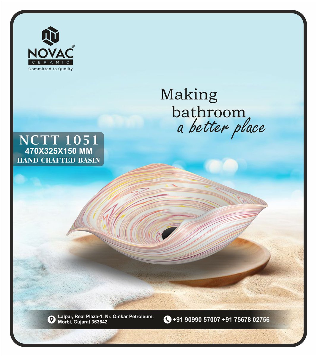 NovacCeramic's tweet image. Organize your bathroom in style with our handmade and functional basin.

For More Information Contact us on:
💬+91 756 7803 756
💬+91 756 7822 756
📧 novacbathware@gmail.com 

#basin #handmadebasin #artbasin #marblebasin #imported #premiumquality #luxurylifestyle #novacbathware