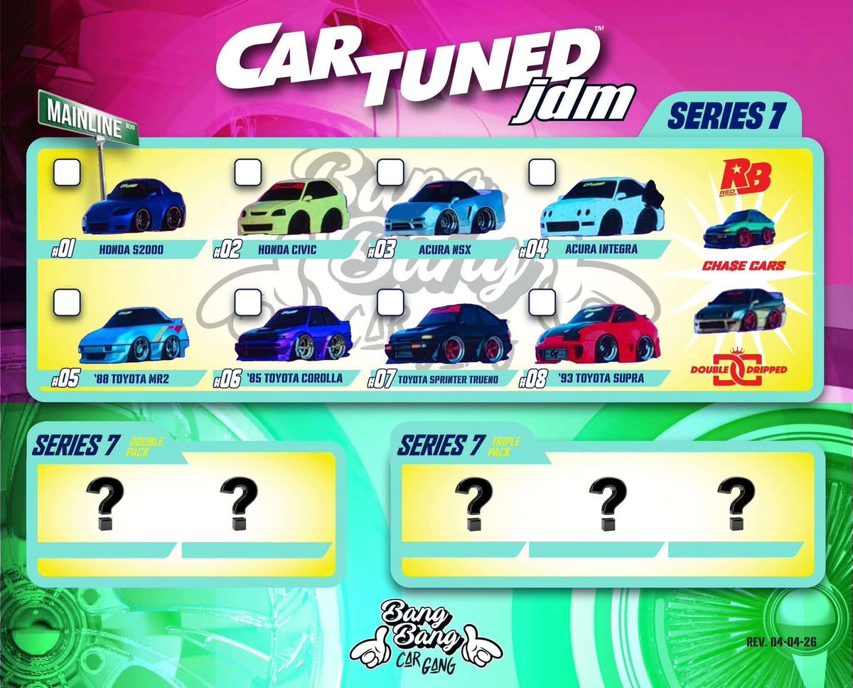 DiecastHype's tweet image. Car Tuned JDM Series 6 &amp;amp; 7!

Honda Heaven…. I’m all in 😅

#CarTuned #JDM