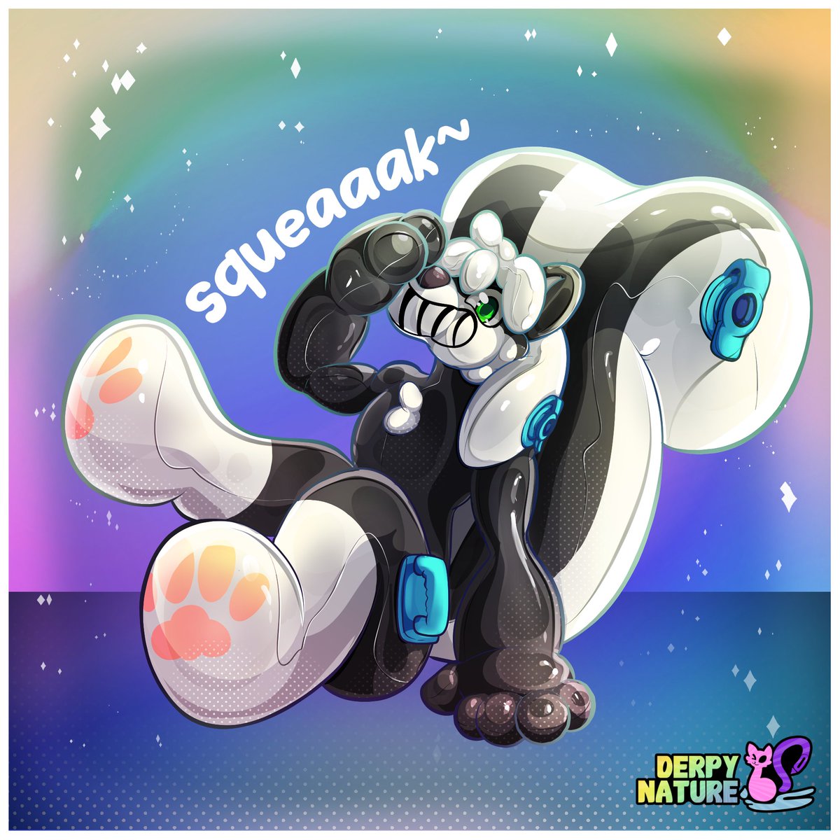 derpy278's tweet photo. 💎A squeaky comish for  alexander !

⭐️A squeaky skunk appeared! https://t.co/KDLMCaf54i