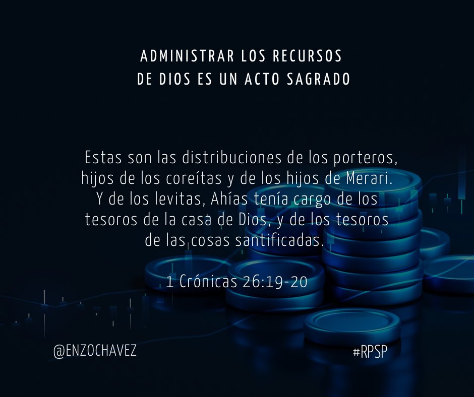1 Crónicas 26
Dios no solo llama… también organiza. El servicio sin orden termina en caos. En el Reino, hay puertas que cuidar, recursos que administrar y decisiones que tomar. Liderar no es solo inspirar, es estructurar. #rpsp