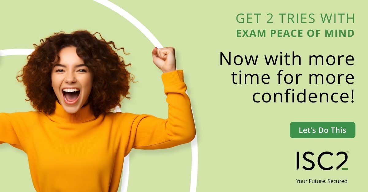 Get an extra confidence boost for exam day. Add Peace of Mind Protection. If you need to sit a second time, you’re covered. 

Learn more: ow.ly/HnTM50YKaew