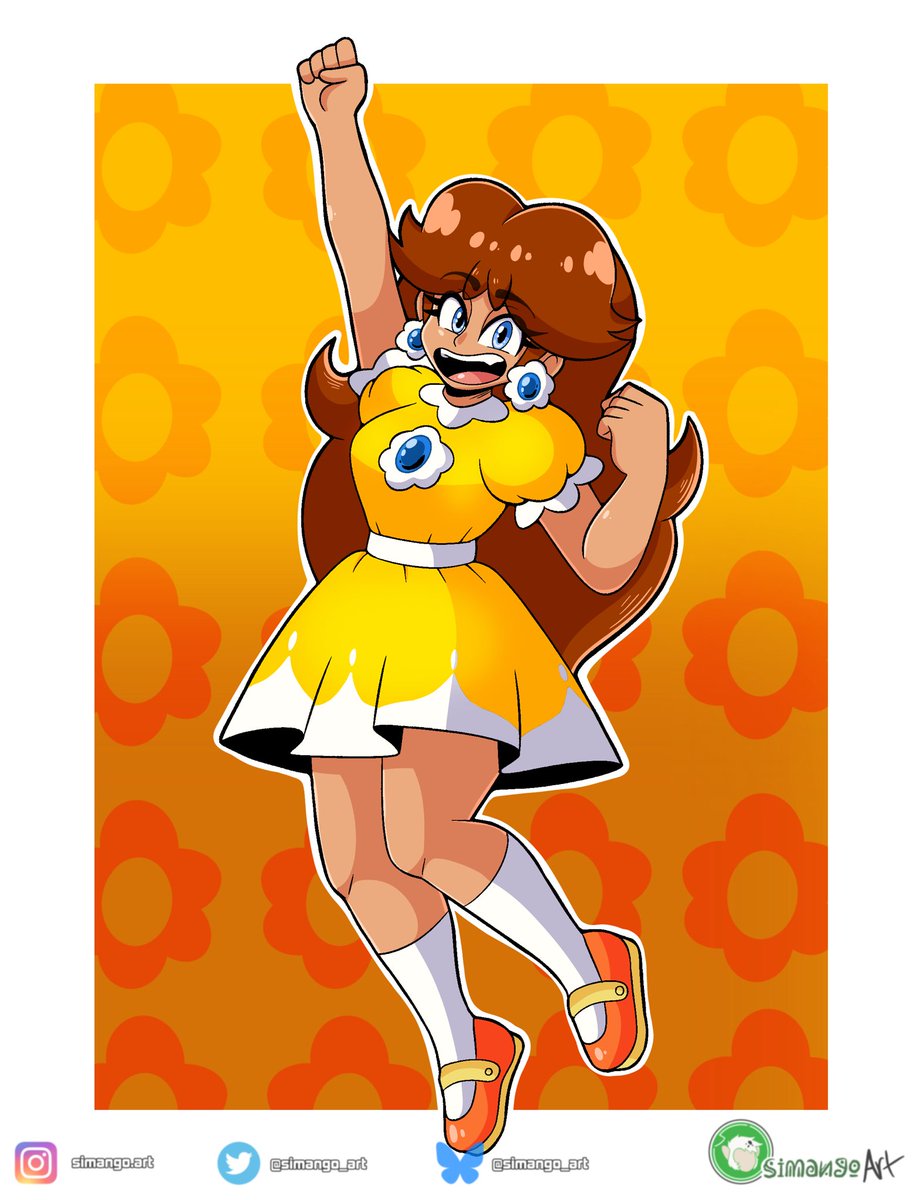 simango_art's tweet image. Classic Daisy for an art collab!

#PrincessDaisy #Daisy #Nintendo #SuperMarioBros