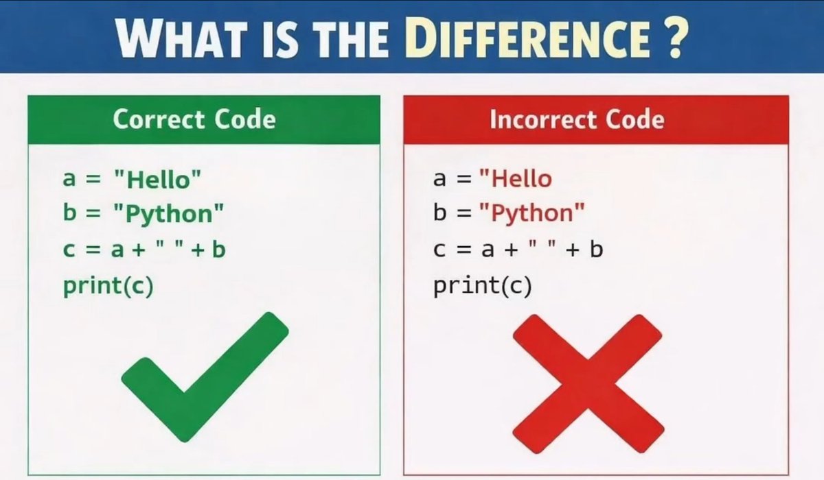 Python_Dv's tweet image. What is The Difference ❓ 

#python #developer #development #coder #coding #computerengineering