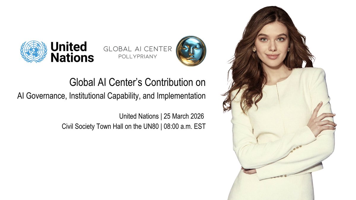 prianykova's tweet photo. It is encouraging to see the @UN80 briefings continue and to see civil society voices meaningfully amplified.

We thank @GuyRyder, Under-Secretary-General for Policy, and the @UN team for convening and moderating this important exchange.

https://t.co/Kmpwdnsh9T https://t.co/6qjaTt9vLs