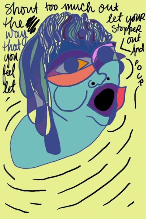 Art of the Day! "Shout Too Much Out". Buy at: ArtPal.com/lainie?i=17474…