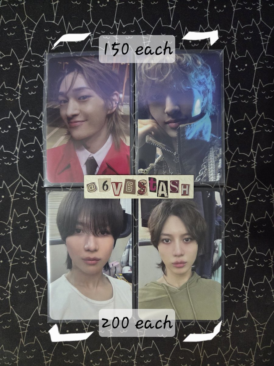 6v6stash's tweet photo. [ WTS / LFB 🇵🇭 PH ONLY ]

✨ SHINee / ONEW &amp; TAEMIN Assorted Photocards
— 150 to 200
— ‼️ must get at least two (2) pcs per transaction
— rfs: quitting

🍀 550 if take all !

[ #6v6sells ] https://t.co/zkSKVfG6At