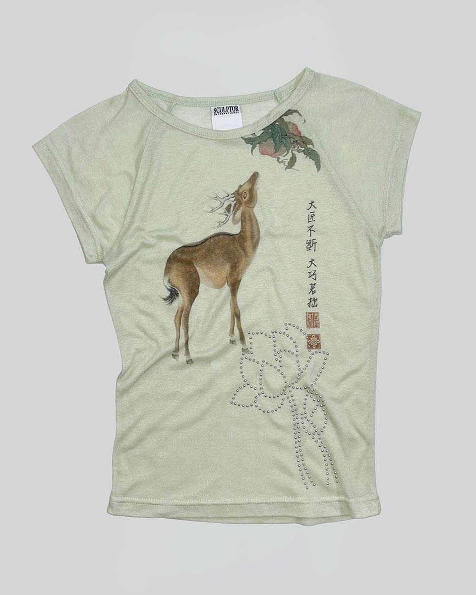 Zen Deer Tee White / Mint
¥8,800 (taxin)
🪷April 29th 12:00 pm