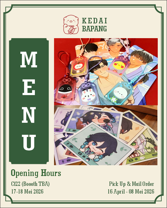 byBapang's tweet photo. [🔁&amp;❤️ Appreciated] 🥰
byBapang is back at #cf22 this May!!
Anyway here's the catalogue for it as it has a few NEW ITEMS available 💥

PRE-ORDER OPEN 💖
📆 : 16 April - 08 May 2026
📍: @ byBapang (booth number TBA) both days
🔗 : https://t.co/2KjrAxePWD

See you there!! 💕

(1/3) https://t.co/Z0sWgkd8U4