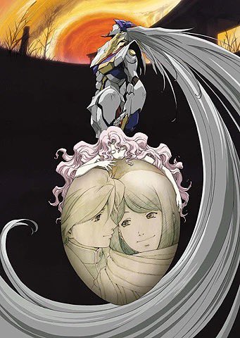 Kaorumitsurugi's tweet photo. Talking about Rahxephon a bit for anime day it’s one of my favorites in terms of visual style a lot of angelic and bird imagery the Rahxephon itself is an incredible design the series is just very bold and experimental in a way that only existed during the early 2000’s https://t.co/q23Z5YZwHn