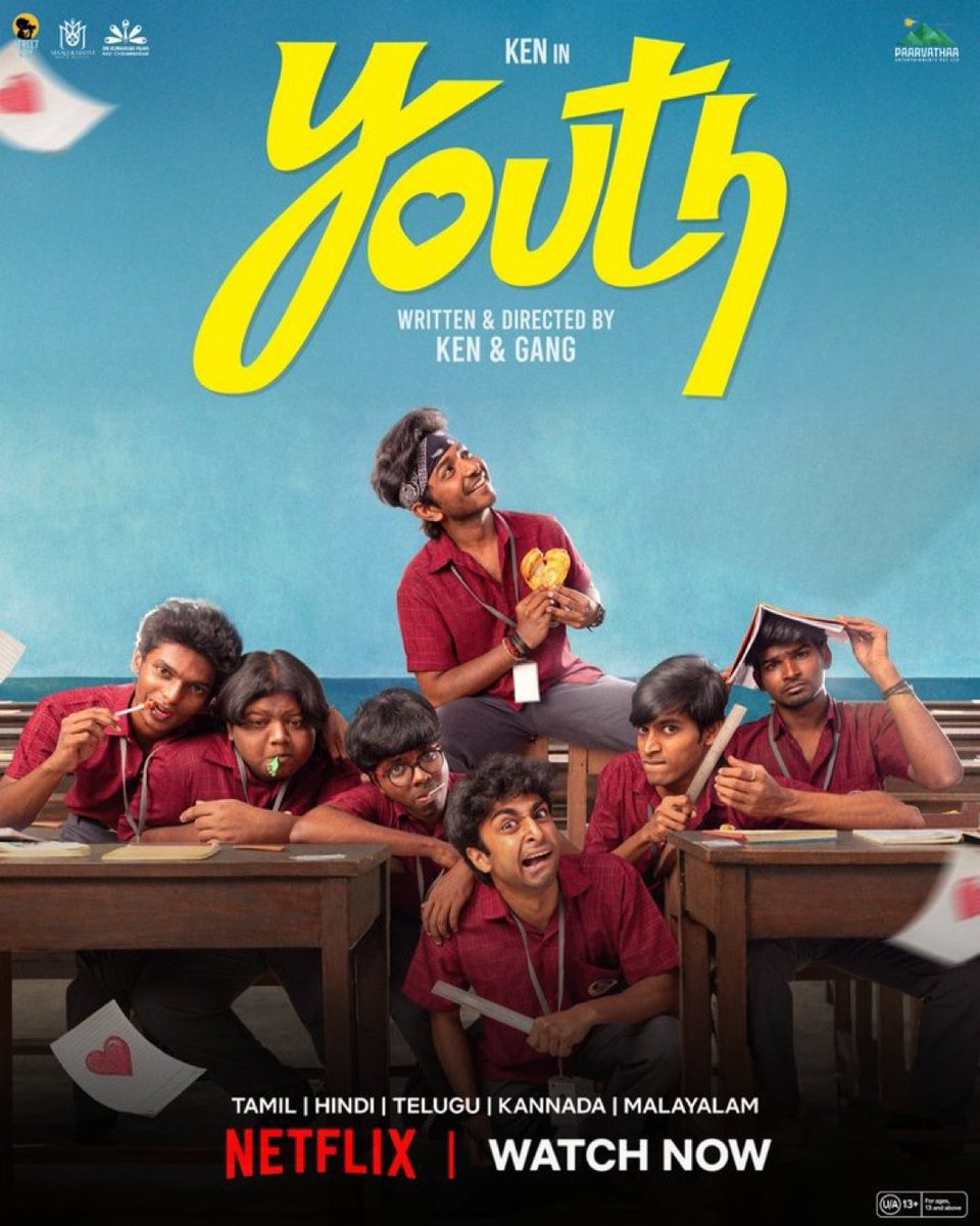 VenkatRamanan_'s tweet image. THEATRICAL BLOCKBUSTER #Youth is now streaming on NETFLIX ❤️✨