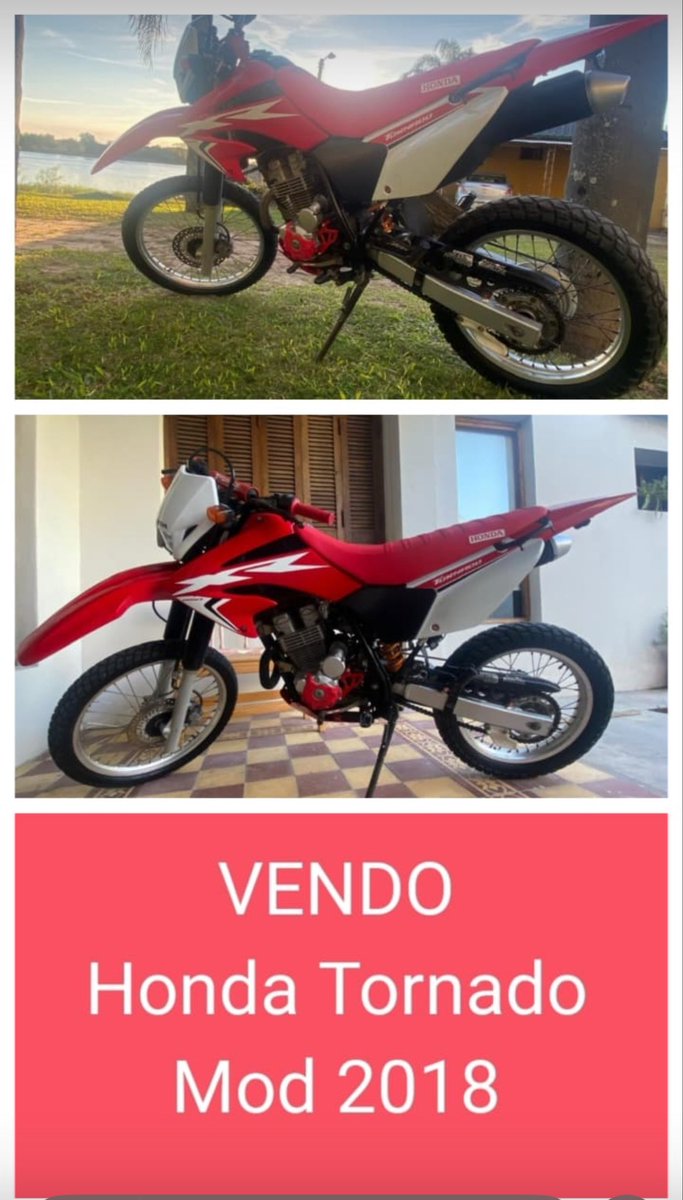 MatiasAlcara's tweet photo. Vendo Honda Tornado Mod2018 https://t.co/4yIySTRNol