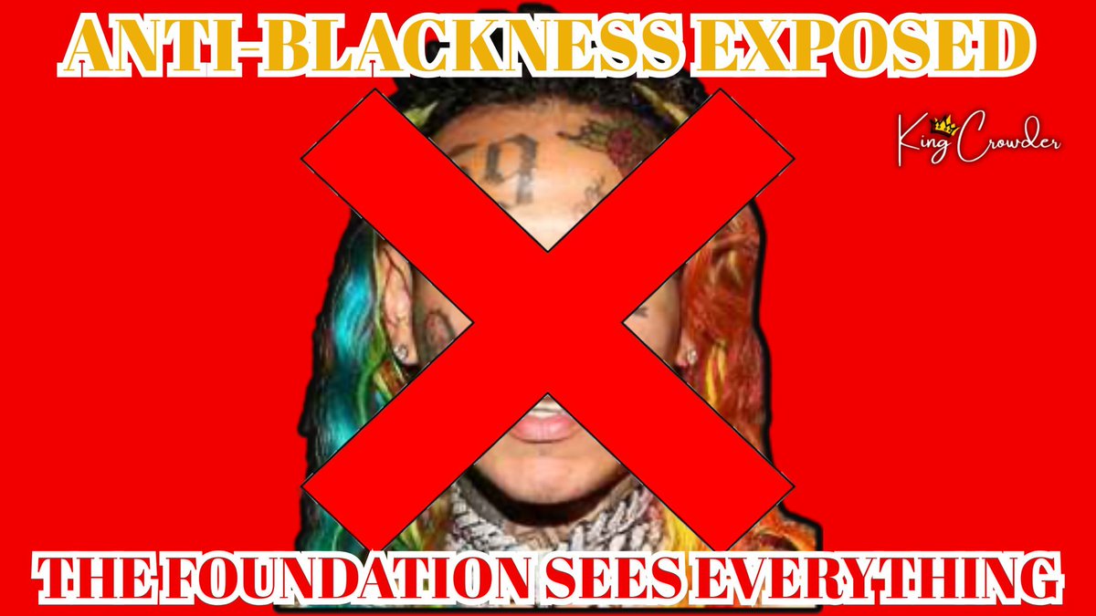 KingCrowder14's tweet image. They benefit from Black culture daily.
Then mask their anti-blackness as criticism.
The Foundation sees ALL of it. 👑
Wednesday 8PM CST — King 
Crowder LIVE 🔥

youtube.com/live/HWtNDY61x…

#FBA #AntiBlackness #TheFoundation #KingCrowder #6ix9ine