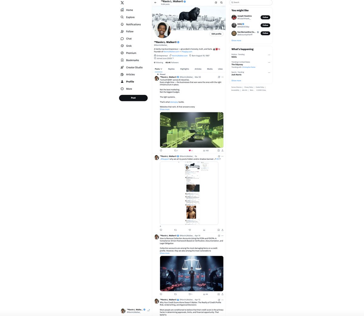 ™Kevin L. Walker© tweet media