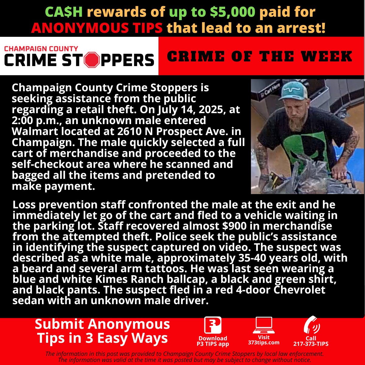 Champaign County Crime Stoppers tweet media
