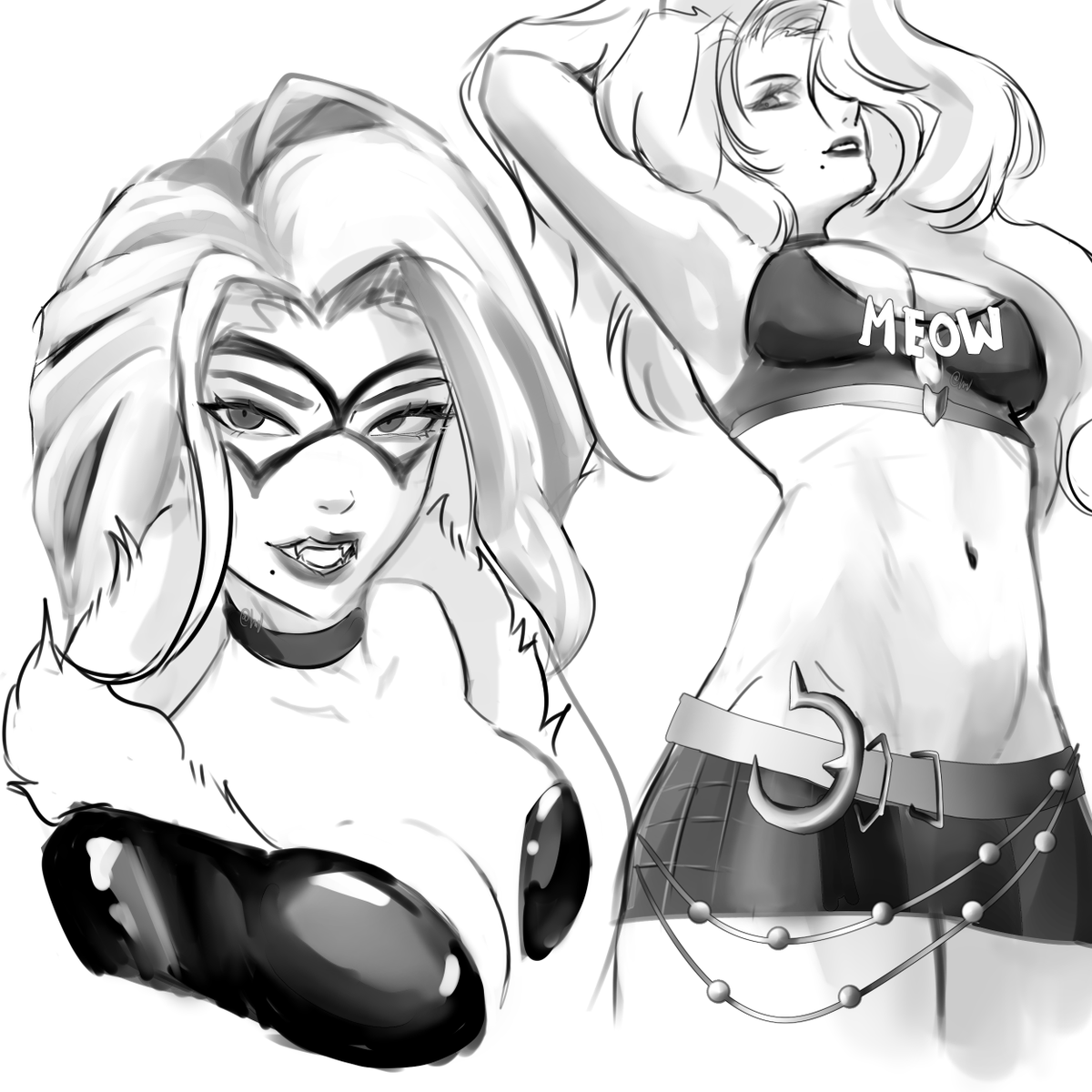 luciel_io's tweet image. black cat sketches, shes so pretty
#BlackCat #MarvelRivals