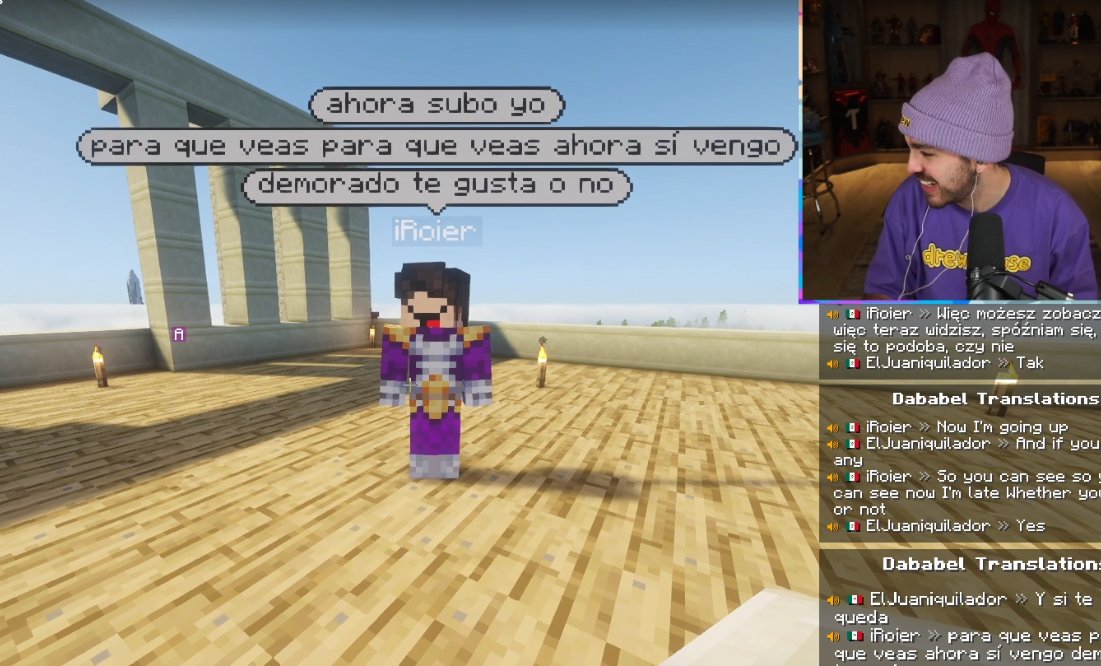 Awww Roier entró como su papá el miércoles morado ♥