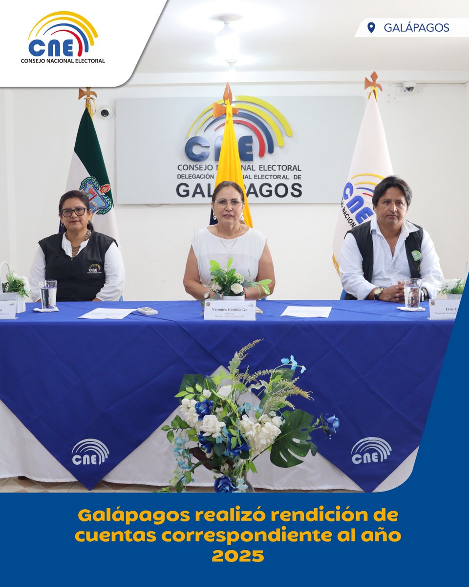 CNEGalapagos's tweet photo. BOLETÍN 📰 

Este miércoles 15 de abril realizamos la #RendiciónDeCuentas2025 de nuestras actividades ordinarias y electorales. 

Más información en ⬇️
https://t.co/A3LDg0alBy https://t.co/vwEXtkhWjM