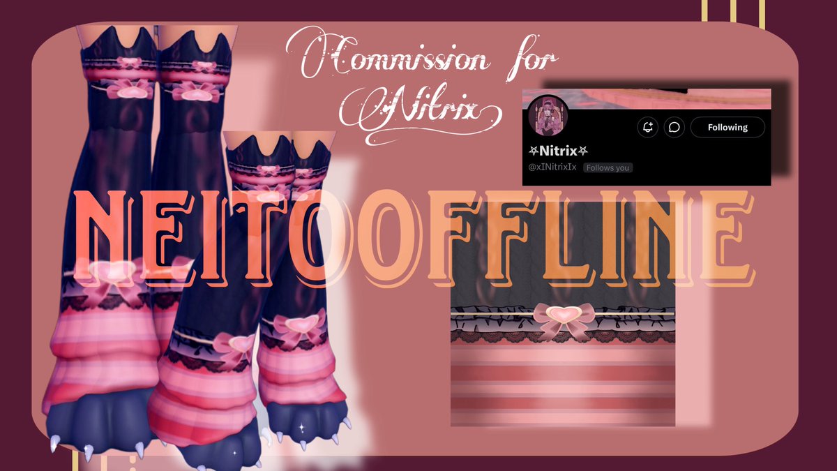 🦇 | Commission for <a href="/xINitrixIx/">⛧Nitrix⛧</a> !

Kitty Klaw warmer Decal - 10k RHD 

I’m so glad I got to work on this commission, It’s really pretty 🥹🧡🫶🏻

#royalehigh #royalehighdecals #RHTC
[ If any of you wanna commission dm me!!  10k rhd per decal ! ]