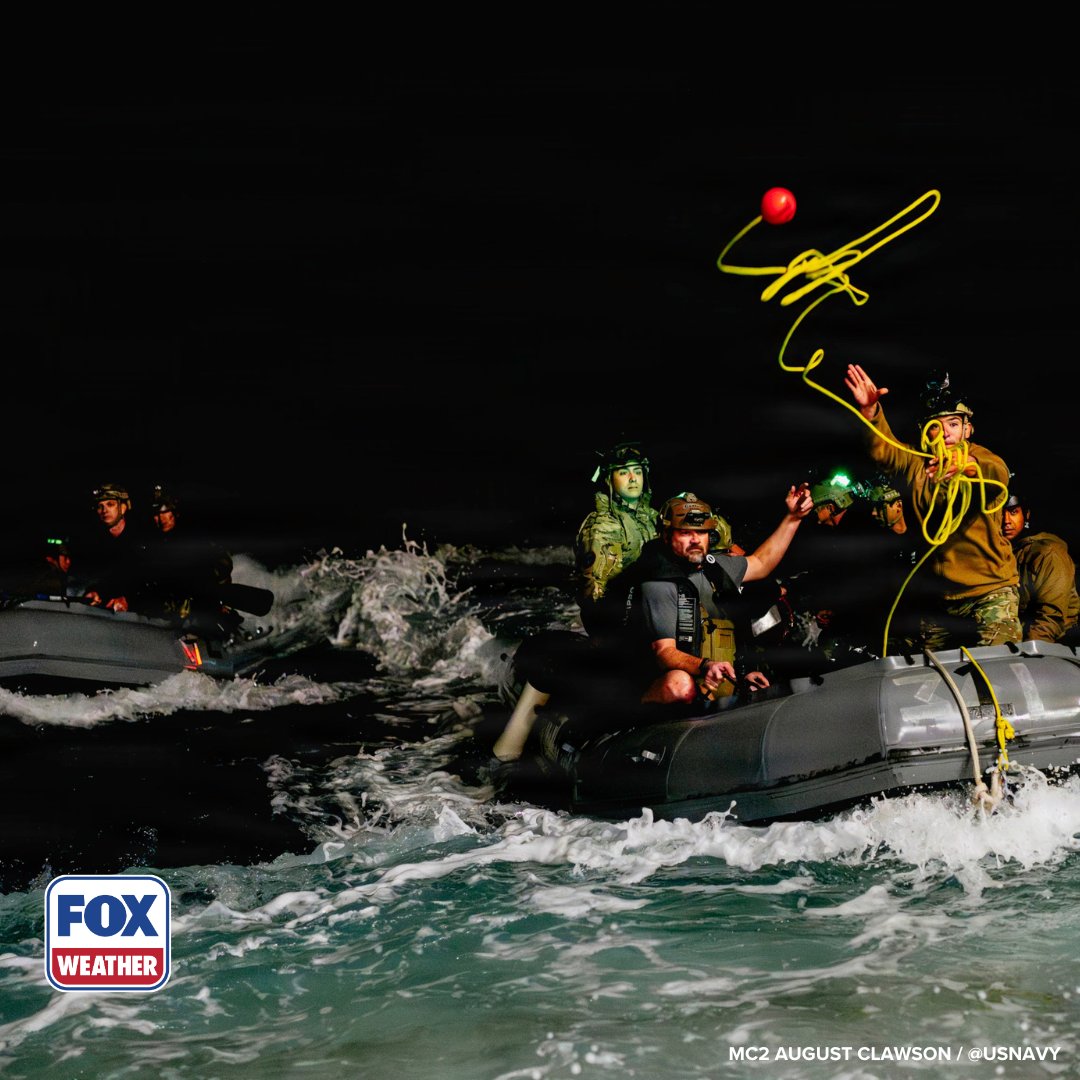 foxweather's tweet image. MISSION SUCCESS 🚀: Relive the moments the Artemis II space team returned to Earth, as Navy divers intercept the team after a successful orbit around the moon.

#ArtemisII #Space #Moon #NASA #FOXWeather