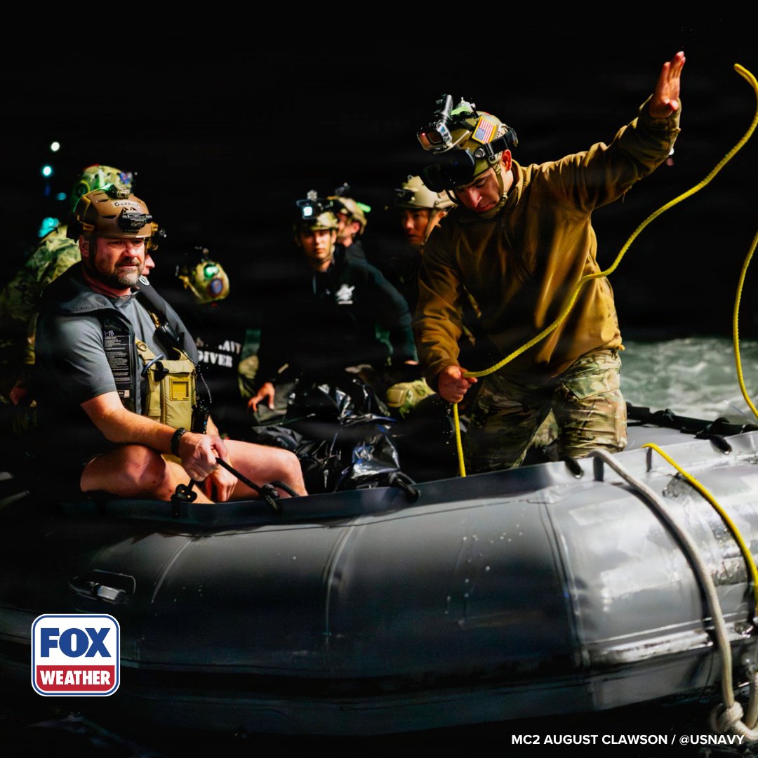 foxweather's tweet image. MISSION SUCCESS 🚀: Relive the moments the Artemis II space team returned to Earth, as Navy divers intercept the team after a successful orbit around the moon.

#ArtemisII #Space #Moon #NASA #FOXWeather