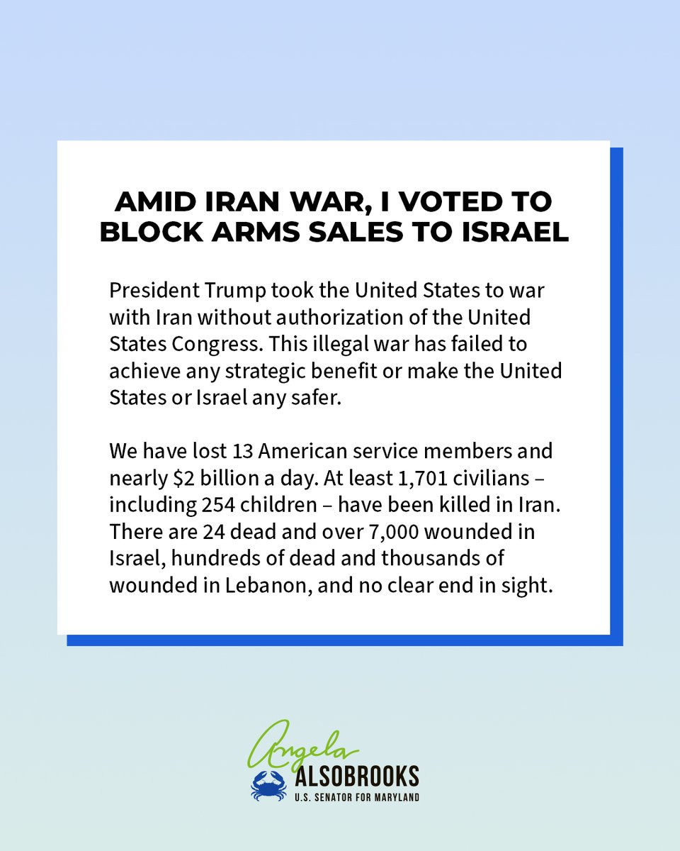 Senator Angela Alsobrooks tweet media