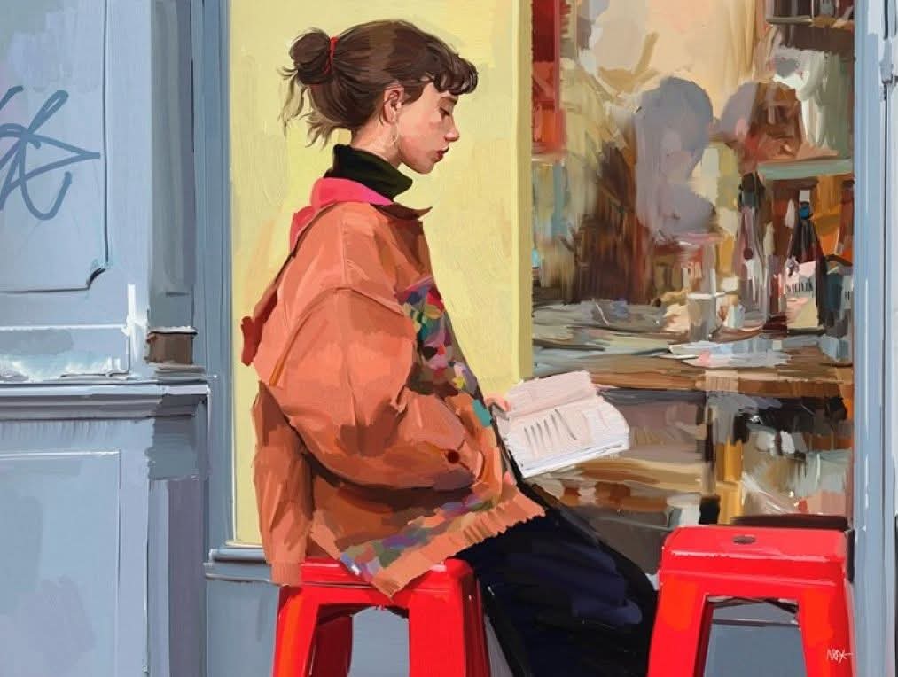 Alex de Marcos (Spanish, b.1985) 
"Al dente," 2025 
Oil on canvas 
110 x 90 cm