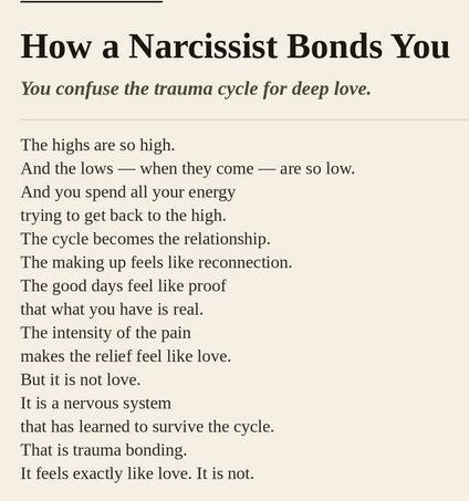 NarcissistBox's tweet image. #traumabond #love #cycles #patterns #energy